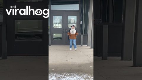 Parents Take Son to School on Off Day || ViralHog