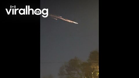 Possible Meteor Shower Spotted Over Los Angeles || ViralHog