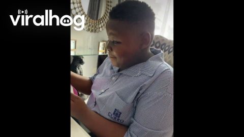 Hard-Working Teen Rewarded With Tablet || ViralHog