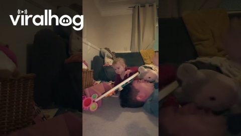 Dad Learns To Not Play With Dolly || ViralHog