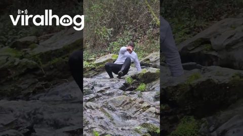 Triple Slip Water Crossing || ViralHog