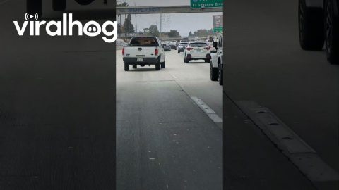 Sideways Truck Needs An Alignment || ViralHog