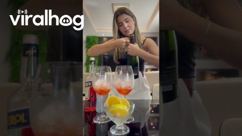 Aesthetic Cocktail Video Thwarted By Exploding Cork || ViralHog