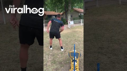 Guy Gets Nailed With a Soccer Ball || ViralHog