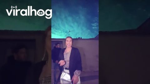 Meteor Lights Up Sky Behind Dancers || ViralHog