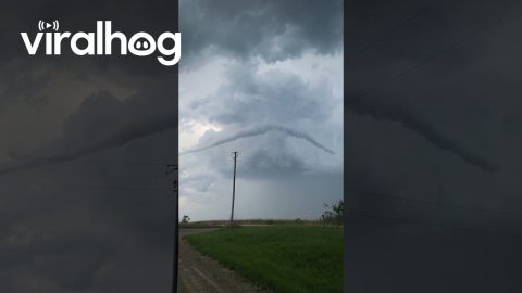 Tornado Recorded Two Miles South of Westmoreland, Kansas || ViralHog