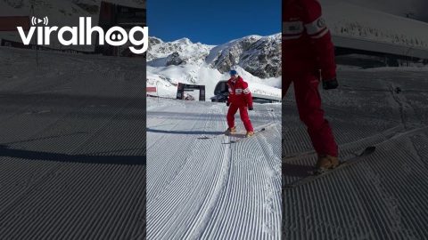 Skier's Freestyle Fail || ViralHog