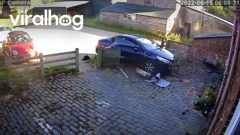 UK Car Drives Away From Sunshine || ViralHog