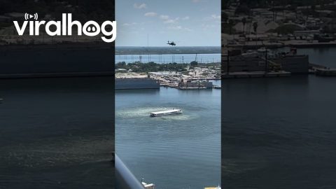 Men Airlifted Off Craft Dinner Cruise || ViralHog