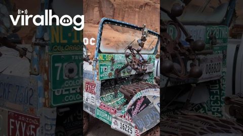 Creative Scrap Metal Jeep || ViralHog