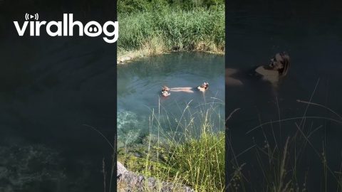 Mother And Son Hot Spring Spa Day || ViralHog