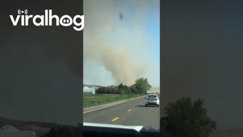 Dust Devil South Of Gothenburg || ViralHog