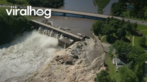 Minnesota Dam Breached After Heavy Rainfall || ViralHog