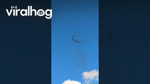 Huge Smoke Ring In Sky Over Ohio || ViralHog