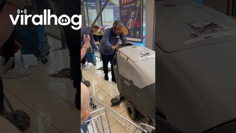 Waterfall In Grocery Store || ViralHog