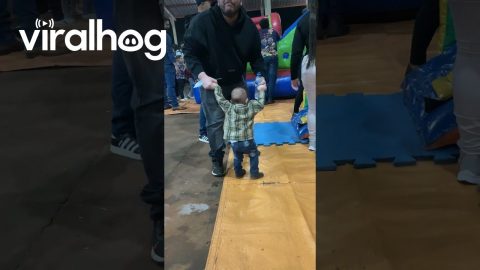 Dad Accidentally Spills Water On Son || ViralHog