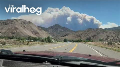 Silver King Fire Burns Piute County, Utah || ViralHog