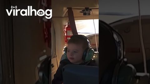 Son's Reaction To First Take Off || ViralHog