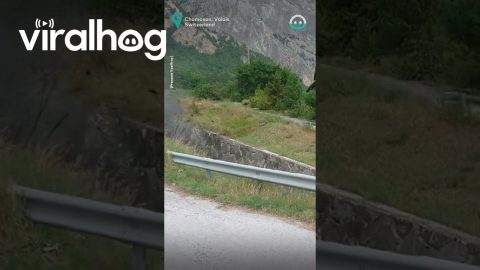 Massive Mud Slide Keeps Going And Going || ViralHog