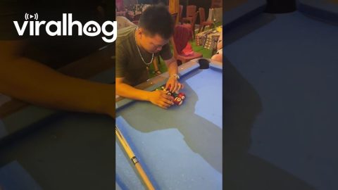 How to Arrange Billiard Balls Without a Triangle || ViralHog