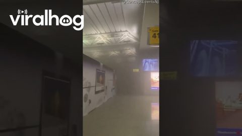 Fire at JFK Airport || ViralHog