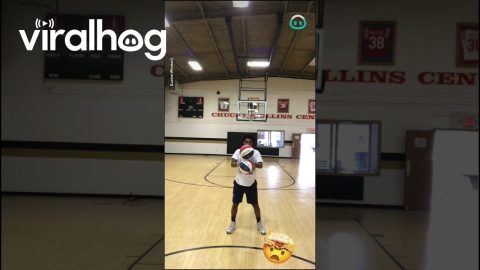 Lucius "Too Tall" Winston Shooting Trick Shots || ViralHog