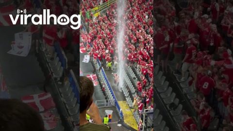 Danish Football Fans Dance In the Rain || ViralHog