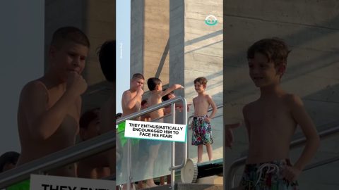 Brave Kid Attempts High Dive || ViralHog