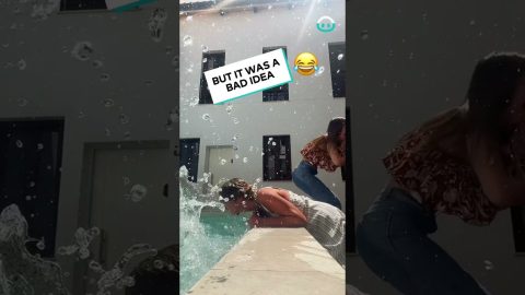 Poolside Dunk FAIL || ViralHog