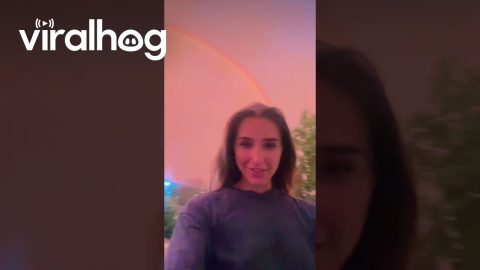Lightning Storm Rainbow || ViralHog