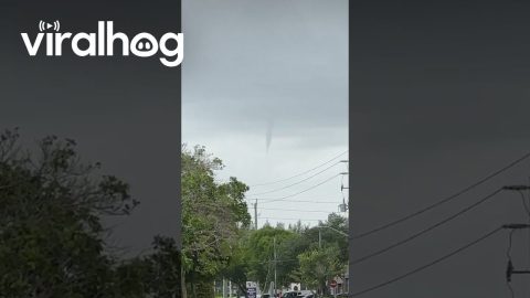 Funnel Cloud Forms Near Sunrise, Florida || ViralHog