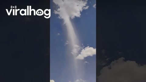 Large Dust Devil on Worksite || ViralHog