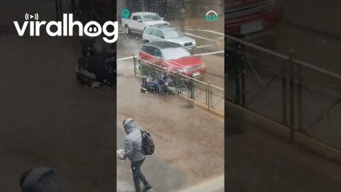 Chilean Wind Blows Family Down || ViralHog