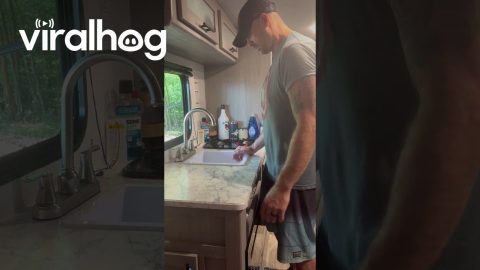 Camper Kitchen Faucet Fail || ViralHog