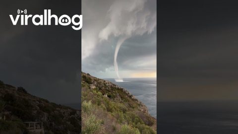 Waterspout Forms Off Italy Coast || ViralHog