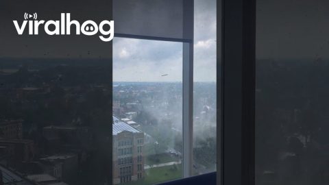 Strong Windy Weather In Buffalo, New York || ViralHog