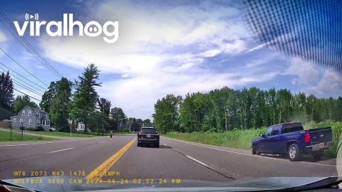 Tire Falls Off Pickup || ViralHog