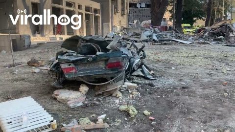 Aftermath of a Missile Strike on Children's Hospital || ViralHog