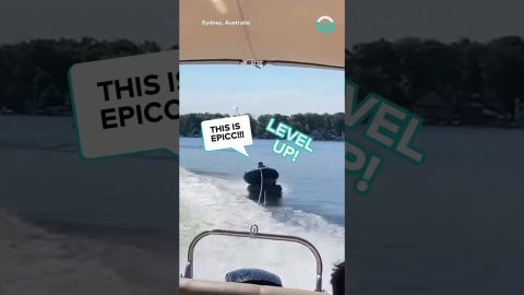 Unexpected Tubing Water Landing || ViralHog