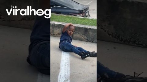 Boy Tries Somersaulting Onto Concrete || ViralHog