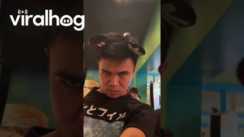Disneyland Visitor Makes Funny Faces at a Baby || ViralHog