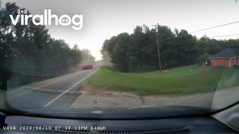 Dashcam Footage of Rollover Accident In Kosciusko || ViralHog