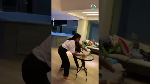 Girls Topple Table During Beer Race || ViralHog