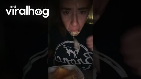 Girl Panics When She Mistakes an Onion for a Worm || ViralHog