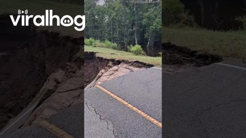 Road Washes Out || ViralHog