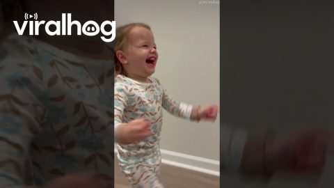 Girl Overjoyed to See Her Grandparents || ViralHog