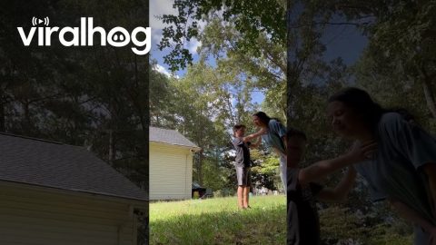 Son Hits Mom With a Line Drive || ViralHog