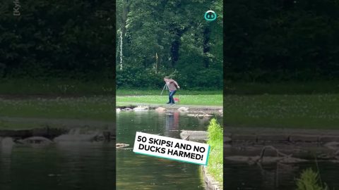 Super Rock Skipping || ViralHog