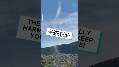 Large Dust Devil In Wales || ViralHog