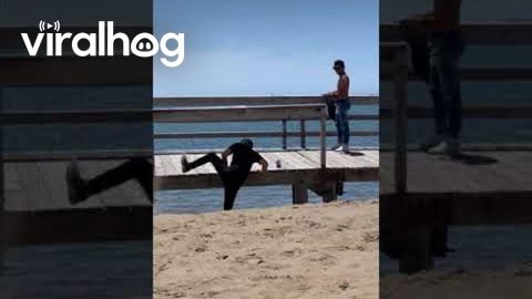 Boardwalk Climb Fail || ViralHog